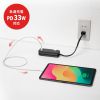 TAP-MCU3BK 巻き取り式モバイルタップ(AC3個口+Type-C×1+USB-A×2・PD33W・ブラック) TAP-MCU3BK / 巻き取り式モバイルタップ(AC3個口+Type-C×1+USB-A×2・PD33W・ブラック)