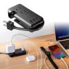 TAP-MCU3BK 巻き取り式モバイルタップ(AC3個口+Type-C×1+USB-A×2・PD33W・ブラック) TAP-MCU3BK / 巻き取り式モバイルタップ(AC3個口+Type-C×1+USB-A×2・PD33W・ブラック)
