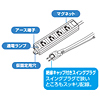 TAP-MG341N2P-1 電源タップ(3P・4個口・1m) TAP-MG341N2P-1 / 電源タップ(3P・4個口・1m)