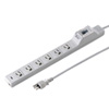 TAP-MR7634TJ1 15A漏電ブレーカタップ(オフィス・工場用・3P・6個口・1m) TAP-MR7634TJ1 / 15A漏電ブレーカタップ(オフィス・工場用・3P・6個口・1m)