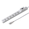 TAP-MR7635TJ1 20A漏電ブレーカタップ(オフィス・工場用・3P・6個口・1m) TAP-MR7635TJ1 / 20A漏電ブレーカタップ(オフィス・工場用・3P・6個口・1m)