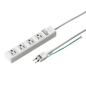 TAP-N3425SWN / 電源タップ(3P・4個口・2.5m)