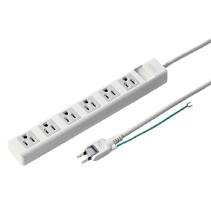 TAP-N3650MG / 電源タップ(3P・6個口・5m)