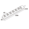 TAP-N3650SW 電源タップ(3P・6個口・5m) TAP-N3650SW / 電源タップ(3P・6個口・5m)