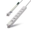 TAP-PP36-3 アースピン折りたたみプラグ付き電源タップ(3P・6個口・3m) TAP-PP36-3 / アースピン折りたたみプラグ付き電源タップ(3P・6個口・3m)