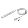 TAP-PP36-3 アースピン折りたたみプラグ付き電源タップ(3P・6個口・3m) TAP-PP36-3 / アースピン折りたたみプラグ付き電源タップ(3P・6個口・3m)