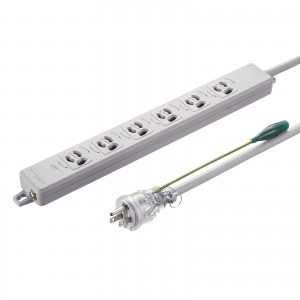 TAP-PP36-3 / アースピン折りたたみプラグ付き電源タップ(3P・6個口・3m)