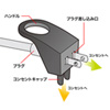 TAP-PSC8BK 抜きやすいプラグカバー(ブラック) TAP-PSC8BK / 抜きやすいプラグカバー(ブラック)
