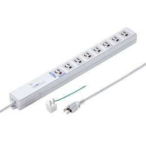 TAP-RE4MN / パソコン連動タップ(3P・8個口・2m)