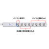 TAP-RE4UN USB連動タップ(3P・8個口・2m) TAP-RE4UN / USB連動タップ(3P・8個口・2m)