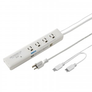 TAP-RE9SPUN / 高性能雷連動タップ(3P抜け止め・4個口・2m)