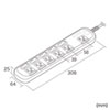 TAP-S10N-2 省エネタップ(3P・6個口・2m) TAP-S10N-2 / 省エネタップ(3P・6個口・2m)