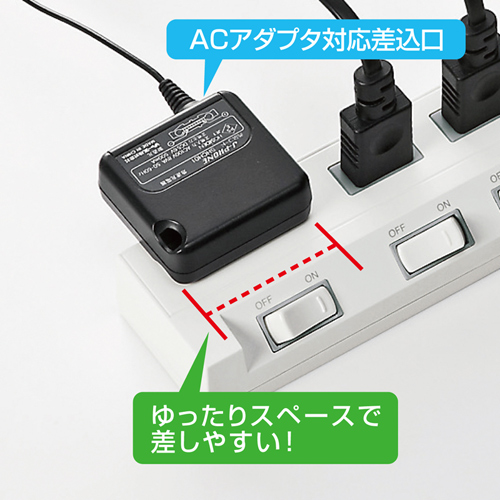 TAP-S15-2 / 節電エコタップ（2P・4個口・2m・ホワイト）