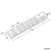 TAP-S18-2 節電エコタップ(2P・6個口・2m・ホワイト) TAP-S18-2 / 節電エコタップ(2P・6個口・2m・ホワイト)