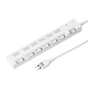 TAP-S18-1 節電エコタップ(2P・6個口・1m・ホワイト) TAP-S18-1 / 節電エコタップ(2P・6個口・1m・ホワイト)