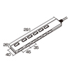 TAP-S20-1 節電エコタップ(2P・6個口・1m) TAP-S20-1 / 節電エコタップ(2P・6個口・1m)
