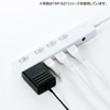 TAP-S22-1 節電エコタップ(2P・6個口・1m) TAP-S22-1 / 節電エコタップ(2P・6個口・1m)