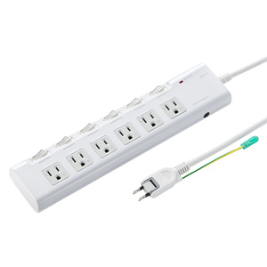 TAP-S23 / 節電タップ(3P・6個口・2m・ホワイト)