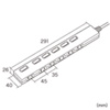 TAP-S25-2 節電エコタップ(2P・6個口・2m・ホワイト) TAP-S25-2 / 節電エコタップ(2P・6個口・2m・ホワイト)