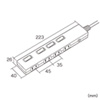 TAP-S26-1 節電エコタップ(2P・4個口・1m・ホワイト) TAP-S26-1 / 節電エコタップ(2P・4個口・1m・ホワイト)