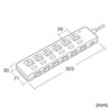 TAP-S28 省エネタップ(3P・6個口・2m) TAP-S28 / 省エネタップ(3P・6個口・2m)
