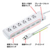 TAP-S28 省エネタップ(3P・6個口・2m) TAP-S28 / 省エネタップ(3P・6個口・2m)