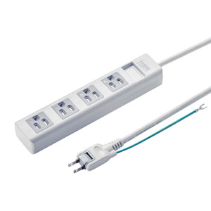 TAP-SH3450MG / 3P・4個口オートシャッター付き電源タップ（マグネット付き・5m）