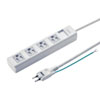 TAP-SH3450MG 3P・4個口オートシャッター付き電源タップ(マグネット付き・5m) TAP-SH3450MG / 3P・4個口オートシャッター付き電源タップ(マグネット付き・5m)