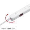 TAP-SLIM11-1BK スリムタップ(2P・11個口・1m・ブラック) TAP-SLIM11-1BK / スリムタップ(2P・11個口・1m・ブラック)