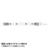 TAP-SLIM11-1BK スリムタップ(2P・11個口・1m・ブラック) TAP-SLIM11-1BK / スリムタップ(2P・11個口・1m・ブラック)