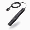 TAP-SLIM6UC-15BK 縦横間差込み自在スリムタップ(AC6個口・A1+C1・PD33W・1.5m・ブラック) TAP-SLIM6UC-15BK / 縦横間差込み自在スリムタップ(AC6個口・A1+C1・PD33W・1.5m・ブラック)