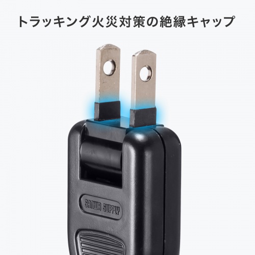 TAP-SLIM6UC-15BK / スリムタップ（AC6個口・A1＋C1・PD33W・1.5m・ブラック）