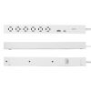 TAP-SLIM6UC-3W スリムタップ(AC6個口・A1+C1・PD33W・3m・ホワイト) TAP-SLIM6UC-3W / スリムタップ(AC6個口・A1+C1・PD33W・3m・ホワイト)