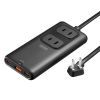 TAP-SLIM7U-15BK / スリムタップ（AC2個口・USB-C×2＋USB-A×1・PD100W）