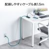 TAP-SLIM7U-15BK / スリムタップ（AC2個口・USB-C×2＋USB-A×1・PD100W）