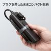 TAP-SLIM7U-15BK / スリムタップ（AC2個口・USB-C×2＋USB-A×1・PD100W）