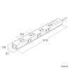 TAP-SLIM8N-2 スリムタップ(2m) TAP-SLIM8N-2 / スリムタップ(2m)