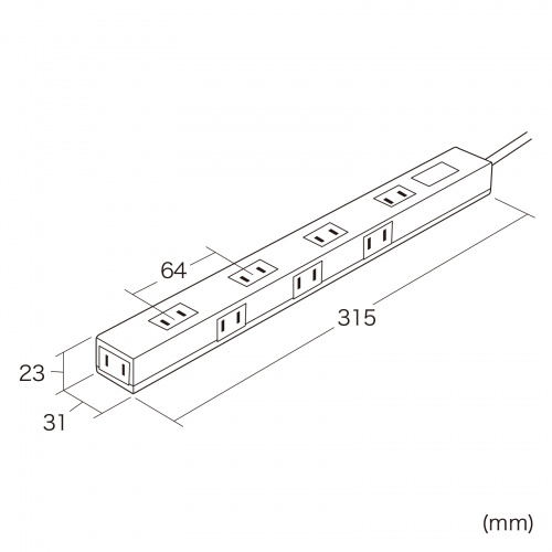 TAP-SLIM8N-3 / スリムタップ（3m）