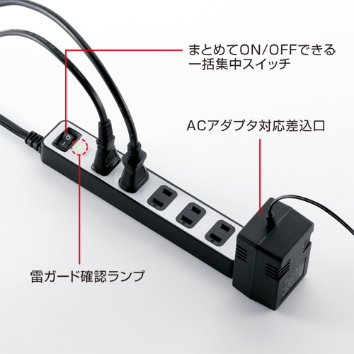 TAP-SP209SV / 雷ガードタップ　