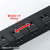 TAP-SP2110-1BK 雷ガードタップ(2P・10個口・1m・ブラック) TAP-SP2110-1BK / 雷ガードタップ(2P・10個口・1m・ブラック)
