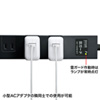 TAP-SP2110-3BK 雷ガードタップ(2P・10個口・3m・ブラック) TAP-SP2110-3BK / 雷ガードタップ(2P・10個口・3m・ブラック)
