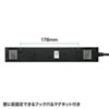 TAP-SP2110-1BK 雷ガードタップ(2P・10個口・1m・ブラック) TAP-SP2110-1BK / 雷ガードタップ(2P・10個口・1m・ブラック)