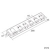 TAP-SP2110-3BR / 雷ガードタップ（2P・10個口・3m・ブラウン）