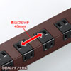 TAP-SP2110-5BR 雷ガードタップ(2P・10個口・5m・ブラウン) TAP-SP2110-5BR / 雷ガードタップ(2P・10個口・5m・ブラウン)