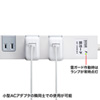 TAP-SP2110-3 雷ガードタップ(2P・10個口・3m・ホワイト) TAP-SP2110-3 / 雷ガードタップ(2P・10個口・3m・ホワイト)