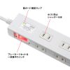TAP-SP2110N-1W 雷ガードタップ(10個口・1m・ホワイト) TAP-SP2110N-1W / 雷ガードタップ(10個口・1m・ホワイト)