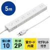 TAP-SP2110N-5W 雷ガードタップ(10個口・5m・ホワイト) TAP-SP2110N-5W / 雷ガードタップ(10個口・5m・ホワイト)