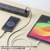 TAP-SP2110NUC-2BK USB充電機能付きタップ 10個口 ブラック・2m TAP-SP2110NUC-2BK / USB充電機能付きタップ 10個口 ブラック・2m