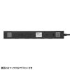 TAP-SP2110NUC-2BK USB充電機能付きタップ 10個口 ブラック・2m TAP-SP2110NUC-2BK / USB充電機能付きタップ 10個口 ブラック・2m