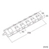 TAP-SP2110SW-3 節電タップ(2P・10個口・3m) TAP-SP2110SW-3 / 節電タップ(2P・10個口・3m)